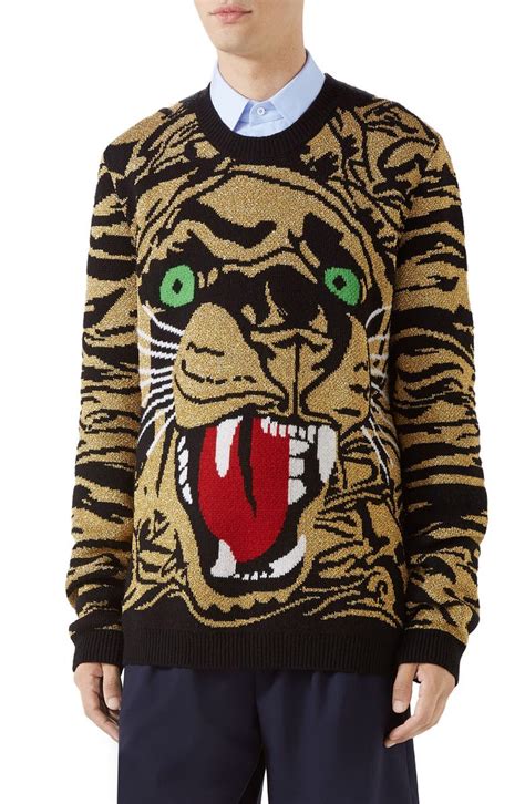 gucci bird sweater yellow and black|gucci tiger sweater women.